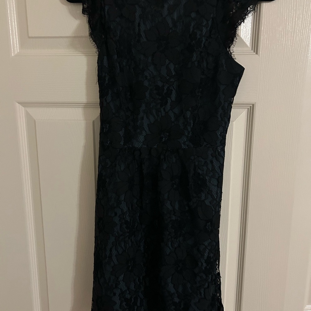 BCBG Elegant Black Lace Dress